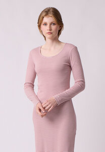 Langärmliges, gerades Nachtkleid für Damen - Modell Ceres - Lana natural wear