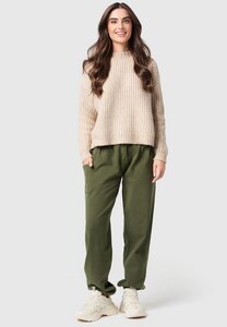Warme Loungewear Haremshose für Damen aus kuscheliger Bio-Baumwolle in Unifarben - paigh