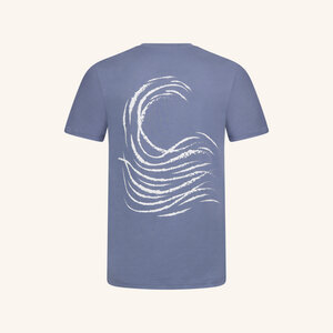 Statement T-Shirt Talvi Ozeanblau aus 100% Bio-Baumwolle - NORDLICHT