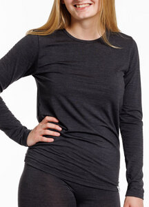 Edles Damen Shirt 1/1 Arm Rundhals, Wolle/ Seide/Elasthan Mischung - Haasis Bodywear