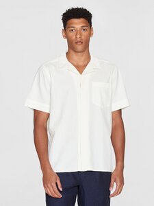 Hemd Box fit - sleeve seersucker shirt - aus Bio-Baumwolle - KnowledgeCotton Apparel