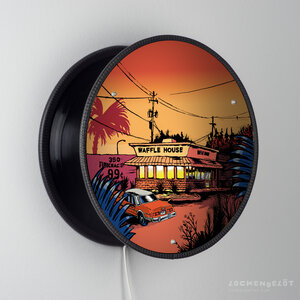 Wandleuchte Vinyl-O-Plex "Wafflehouse" - Lockengelöt