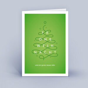 Weihnachtskarten DIN A6 - Linie - im 10ér Set - Eco-Cards