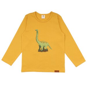 Dinosaur Jungle - Baumwolle (Bio) - Gelb - Langarm Shirt - Walkiddy