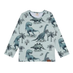 Dinosaurland - Baumwolle (Bio) - Grün - Langarm Shirt - Walkiddy