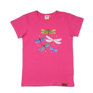Colorful Dragonflies - Rosa - T-shirt - Walkiddy