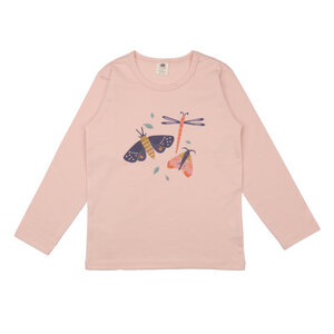 Colorful Butterflies - Baumwolle (Bio) - Rosa - Langarm Shirt - Walkiddy