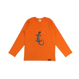 Colorful Salamanders - Baumwolle (Bio) - Orange - Langarm Shirt - Walkiddy