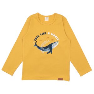Humpback Whales - Baumwolle (Bio) - yellow - Langarm Shirt - Walkiddy