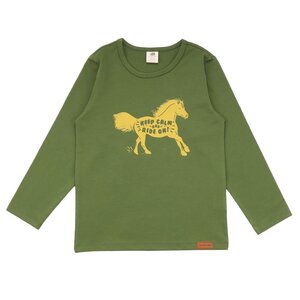Shire Horses - Baumwolle (Bio) - Grün - Langarm Shirt - Walkiddy