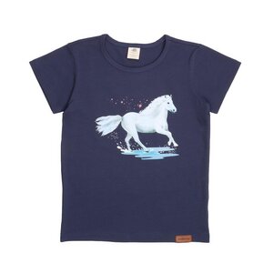 White Horses - Dunkel Blau - T-shirt - Walkiddy