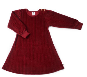 Nachhaltiges Kinder Langarmkleid aus Cordstoff – 100% Bio Baumwolle Langarm-Kleid für Mädchen, Strickkleid mit Rundhalsausschnitt - Leela Cotton