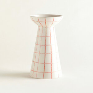 Handgemalte Vase 'Duarte' aus Steinzeug - onomao