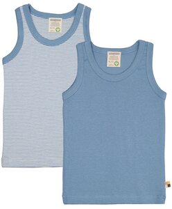 Babys & Kinder Doppelpack Unterhemden aus Feinripp, GOTS-zertifiziert - loud + proud