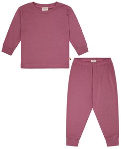 Babys & Kinder Schlafanzug, Pyjama Uni aus Feinripp, GOTS-zertifiziert - loud + proud