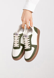 Sneaker Vegan Unisex - OPEN21 Green Ecru - RICE