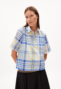 NELINAA COLLEGE CHECK - Damen Bluse Relaxed Fit aus Bio-Baumwolle - ARMEDANGELS