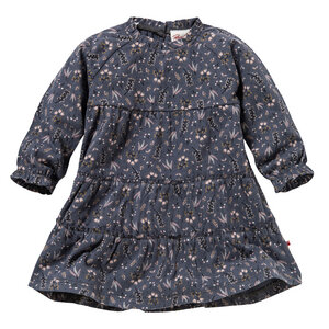 Baby und Mädchen Langarm-Kleid mit Blütenmuster reine Bio-Baumwolle - People Wear Organic