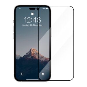iPhone Panzerglas Premium - mit schwarzem oder weißem Rand - Woodcessories