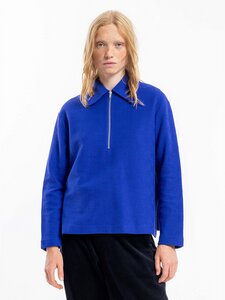 Polo Sweatshirt - Relaxed - aus Biobaumwolle - Rotholz