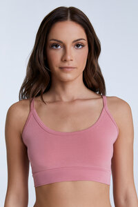 Damen Bustier 9 Farben Bio-Baumwolle Sport BH Unterhemd Top T-Shirt - Albero Natur