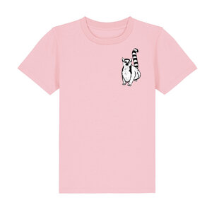 Kinder-T-Shirt "Lemuren", Biobaumwolle, Affe, Kurzarm - Spangeltangel