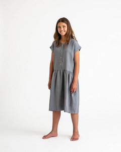 Leinenkleid für Kinder mit kurzen Ärmeln / Simple Dress - Matona