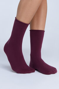 3er Pack Socken mit Rollrand aus Bio-Baumwolle ohne Gummibund Strümpfe Socken - Albero Natur