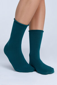 3er Pack Socken mit Rollrand aus Bio-Baumwolle ohne Gummibund Strümpfe Socken - Albero Natur