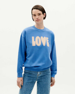 Sweatshirt - Love Ecru - aus Bio-Baumwolle - thinking mu