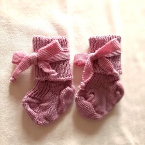 Baby Socken bio Schurwolle - hirsch natur