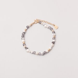 Armband 'winter pearl' mit Süsswasserperlen und Halbedelsteinen - fejn jewelry
