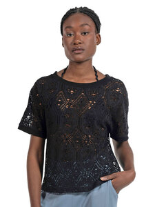Damen Lace Shirt aus Spitzenstrick Bio-Baumwolle - Alma & Lovis