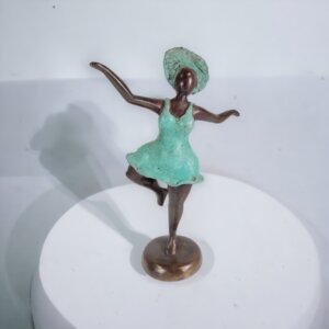 Bronze-Skulptur "Bobaraba Danseuse" by Alain Soré | 1kg 24cm | Unikate - Moogoo Creative Africa