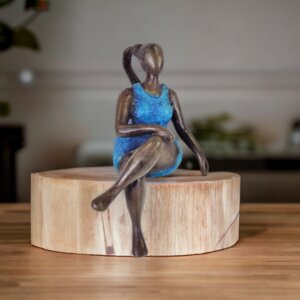 Bronze-Skulptur "Bobaraba Lola" by Alain Soré | 20cm 800g | verschiedene Farben - Moogoo Creative Africa