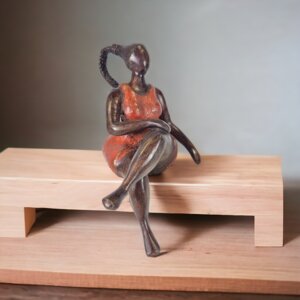 Bronze-Skulptur "Bobaraba Lola" by Alain Soré | 20cm 800g | verschiedene Farben - Moogoo Creative Africa