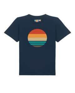 T-Shirt Kinder Retro Sunset Ocean - watabout.kids
