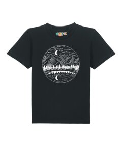 T-Shirt Kinder Mountains by night - watabout.kids
