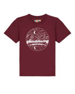 T-Shirt Kinder Mountains by night - watabout.kids