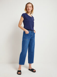 Relaxed Jeans mit aufgesetzten Taschen aus Bio-Baumwolle - LANIUS