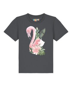 T-Shirt Kinder Flamingo mit Blumen - watabout.kids