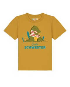 T-Shirt Kinder Krokodil Große Schwester - watabout.kids