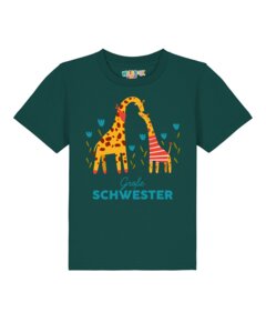 T-Shirt Kinder Giraffe Große Schwester - watabout.kids