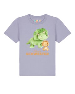 T-Shirt Kinder Dinosaurier 07 Kleine Schwester - watabout.kids