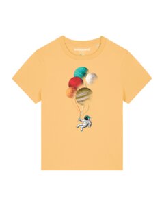 T-Shirt Frauen Balloon Spaceman - watapparel