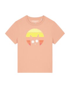 T-Shirt Frauen Sunset Cat - watapparel