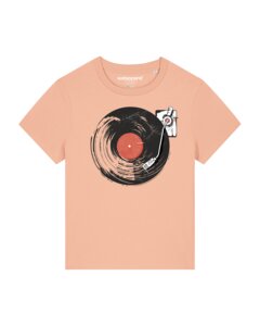 T-Shirt Frauen Schallplatte - watapparel