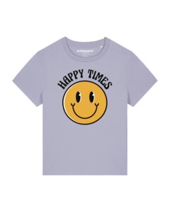 T-Shirt Frauen Happy times smiley emoji - watapparel