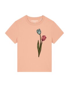 T-Shirt Frauen Blume in Wasserfarbe 05 - watapparel