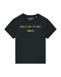 T-Shirt Frauen Spread Love not Hate - watapparel